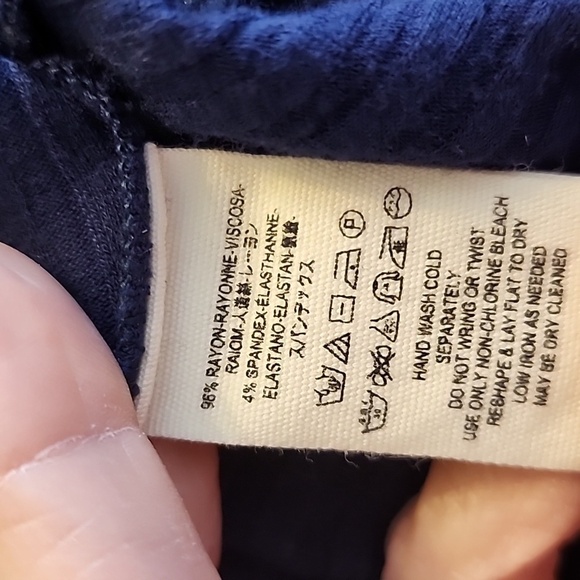 We the Free Navy Mini Dress Long Sleeve Bohemian Comfy Free People Spring Gypsy - Picture 10 of 11